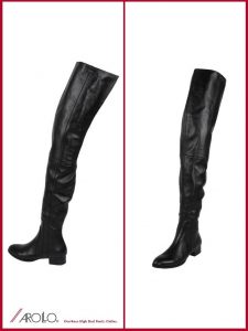 mens leather thigh boots